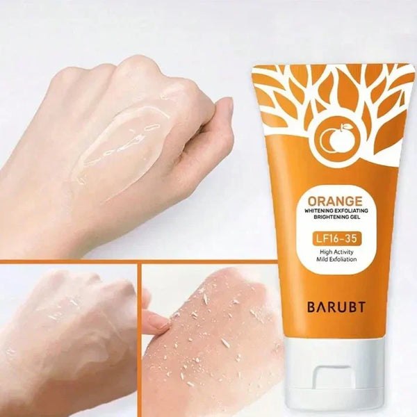Orange Exfoliating Gel Facial Cleansing Whole Body Scrub Dead Skin Custard